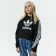 Gyerek pulóver ADIDAS PULÓVER KAPUCNIS CROPPED HOODIE GIRL h32337 szín: fekete