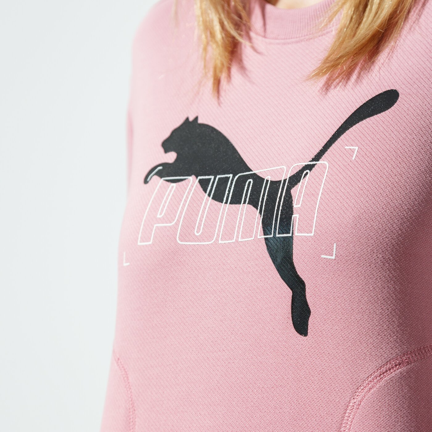 Női pulóver PUMA PULÓVER NU-TILITY CREW 58355316 szín: rózsaszín