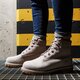 Gyerek téli cipők TIMBERLAND PREMIUM 6 INCH WP BOOT  tb0a295fk511 szín: bézs