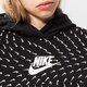 Gyerek pulóver NIKE PULÓVER KAPUCNIS G NSW FLC AOP HOODIE GIRL dm8231-010 szín: fekete