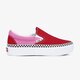 Női tornacipők VANS UA CLASSIC SLIP-ON PLATFORM vn0a3jezwvx1 szín: piros