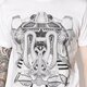 Férfi póló ADIDAS PÓLÓ SS MONTAGE TEE bk7597 szín: fehér