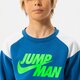 Gyerek pulóver JORDAN PULÓVER JUMPMAN X NIKE FLC CREW BOY 95b133-baj szín: kék