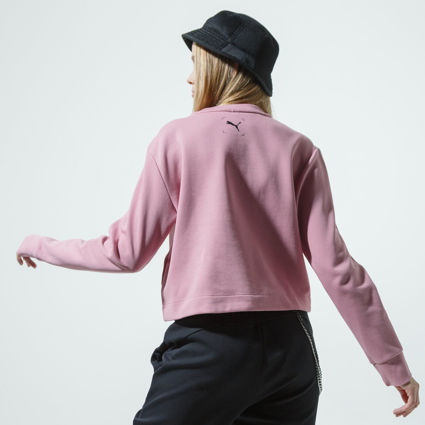 Női pulóver PUMA PULÓVER NU-TILITY CREW 58355316 szín: rózsaszín