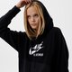 Női pulóver NIKE PULÓVER KAPUCNIS W NSW FLC HOODIE HTG dd5673-010 szín: fekete