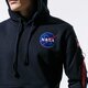 Férfi pulóver ALPHA INDUSTRIES PULÓVER KAPUCNIS SPACE SHUTTLE HOODY 178317-07 szín: sötétkék