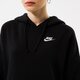 Női pulóver NIKE PULÓVER KAPUCNIS W NSW CLUB FLC HOODIE SSNL dv5645-010 szín: fekete