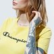 Női póló CHAMPION PÓLÓ CREWNECK PÓLÓ 113223ys087 szín: sárga