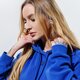 Női pulóver ADIDAS PULÓVER KAPUCNIS HOODIE gn4773 szín: kék