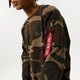 Férfi pulóver ALPHA INDUSTRIES PULÓVER X - FIT SWEAT CAMO 158320c-408 szín: multicolor