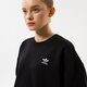 Női pulóver ADIDAS PULÓVER LACED CREW hk5055 szín: fekete