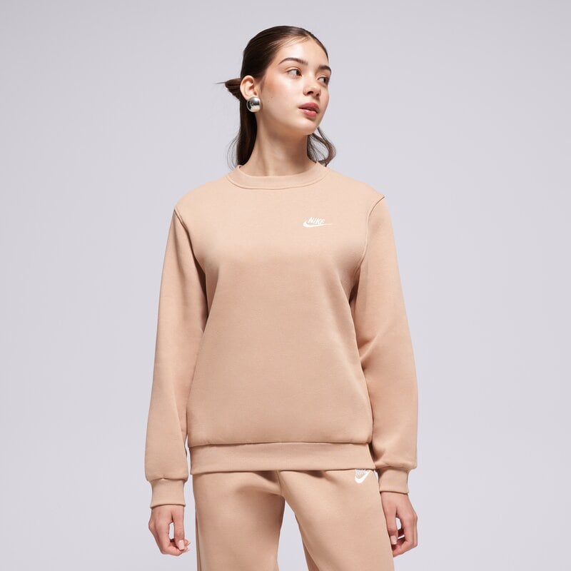 NIKE PULÓVER K NSW CLUB FLC CREW LS LBR GIRL