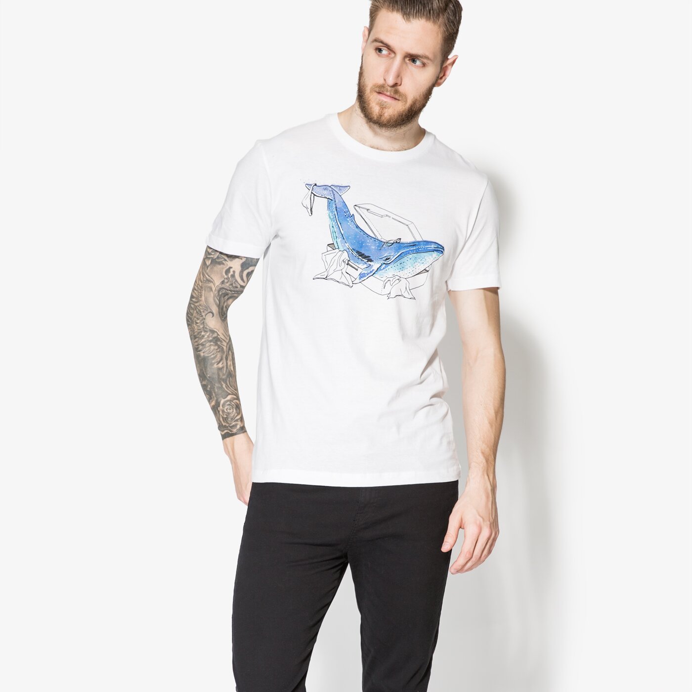 Férfi póló CONFRONT PÓLÓ SS WHALE cf17tsm42001 szín: fehér