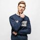 Férfi pulóver TIMBERLAND PULÓVER CUT &   SEW LINEAL LOGO SWEATSHIRT tb0a1o9ux451 szín: multicolor