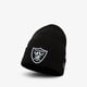 Férfi téli sapka NEW ERA SAPKA NFL ESSENTIAL CUFF KNIT RAIDERS OAKLAND RAIDER 12122722 szín: fekete