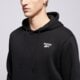 Férfi pulóver REEBOK PULÓVER KAPUCNIS NOAH SMALL LOGO 100240570 szín: fekete