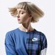 Női pulóver NIKE PULÓVER W NSW TOP LS PLAID bv4674-469 szín: sötétkék