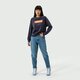Női pulóver LEVI'S PULÓVER GRAPHIC STANDARD CREW 18686-0061 szín: sötétkék