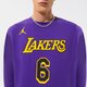 Férfi pulóver NIKE PULÓVER LAL M NK FLC CREW N&N CTS ST NBA dn4718-504 szín: lila