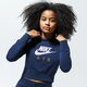 Gyerek pulóver NIKE PULÓVER KAPUCNIS AIR cz6234-451 szín: sötétkék