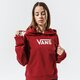 Női pulóver VANS PULÓVER KAPUCNIS FLYING V FT BOXY HOODIE vn0a4bg3zbs1 szín: bordó