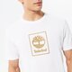 Férfi póló TIMBERLAND PÓLÓ STACK LOGO WHITE/ANTIQUE BRONZE tb0a5zh1dh11 szín: fehér