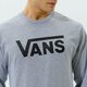 Férfi póló VANS PÓLÓ VANS CLASSIC LS vn000k6hatj1 szín: szürke
