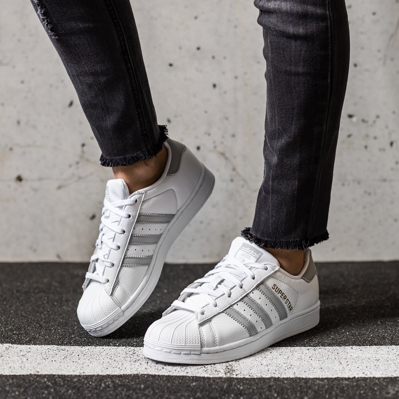 adidas montante blanche