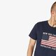 Férfi póló NEW ERA PÓLÓ SS WORLD HOOD U.S.A. TEE NEW ERA NIGHT SHIFT NA 11517684 szín: sötétkék