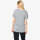 Női póló NIKE PÓLÓ LS W NSW ESSNTL TOP SS METLLIC 859733091 szín: szürke