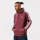 Férfi pulóver ADIDAS PULÓVER KAPUCNIS 3-STRIPES HOODY he9478 szín: bordó