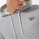 Férfi pulóver REEBOK PULÓVER KAPUCNIS RI LEFT CHEST LOGO HOOD hs7115 szín: szürke