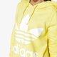 Női pulóver ADIDAS PULÓVER TREFOIL HOODIE ce2413 szín: sárga