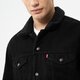 Férfi átmeneti kabát LEVI'S KABÁT TYPE 3 SHERPA TRUCKER 16365-0100 szín: fekete