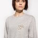 Női pulóver HYPE PULÓVER MEW EMBROIDERY hpok034 szín: szürke