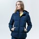 Női télikabát CHAMPION KABÁT HOODED POLYFILLED JACKET REGULAR 113424bs501 szín: sötétkék