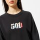 Női pulóver LEVI'S PULÓVER GRAPHIC STANDARD CREW 18686-0108 szín: fekete