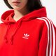 Női pulóver ADIDAS PULÓVER KAPUCNIS SHORT HOODIE hc2017 szín: piros