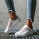 Gyerek sportcipők ADIDAS SUPERSTAR J  fv3761 szín: fehér