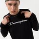 Férfi póló CHAMPION PÓLÓ CREWNECK LONG SLEEVE PÓLÓ 218285kk001 szín: fekete