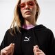 Női pulóver PUMA PULÓVER KAPUCNIS CLASSICS OVERSIZED HOODIE 53041201 szín: fekete