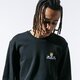 Férfi pulóver ADIDAS PULÓVER LINEAR MINI EMB CREW gj9815 szín: fekete