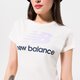 Női póló NEW BALANCE PÓLÓ NB ESSENTIALS STACKED LOGO TEE wt91546mlt szín: fehér