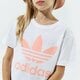 Gyerek póló ADIDAS PÓLÓ GIRLS' TREFOIL BOYFRIEND GIRL h35618 szín: fehér