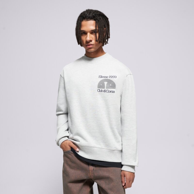 ELLESSE PULÓVER CLUB DI CORSA SWEATSHIRT LGREY MRL