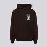 PROSTO PULÓVER KAPUCNIS HOODIE SHADOW WASHED BLACK