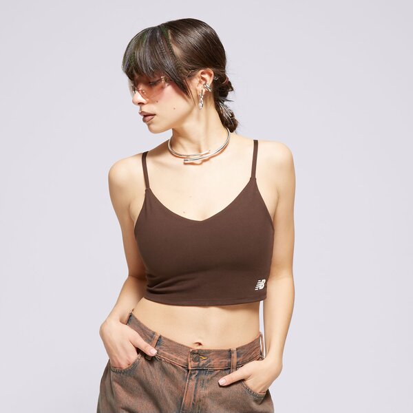 New Balance Top Linear Heritage Soft Bra Barna EUR XS