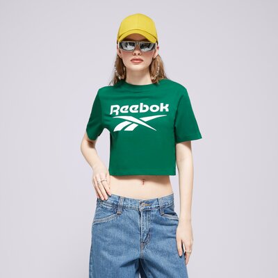 Reebok Póló Reebok Identity Big Logo Crop Tee Zöld EUR L
