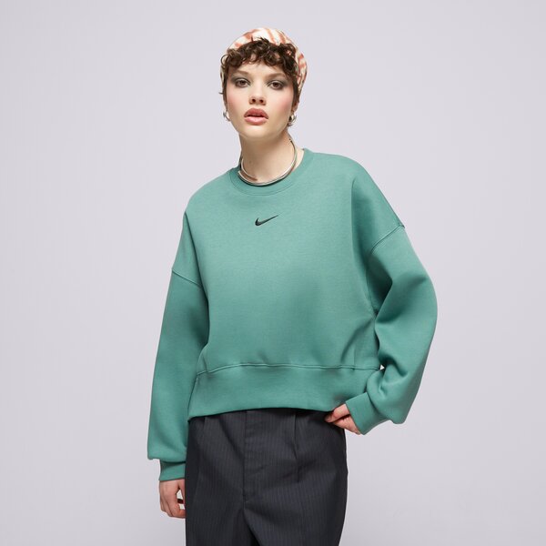 Nike Pulóver W Nsw Phnx Flc Oos Crew Zöld EUR M