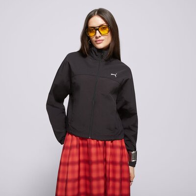 Puma Kabát Oversized Zip-Off Woven Jacket Fekete EUR S